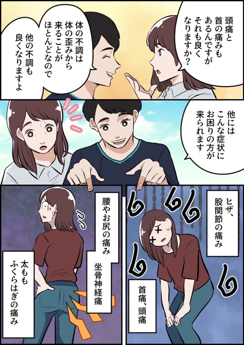 漫画で分かる当院の整体